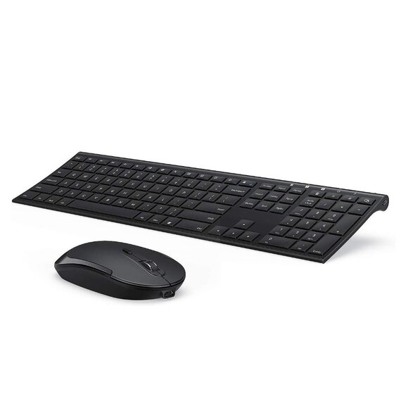 VssoPlor Wireless Keyboard and Mouse, Vssoplor 2.4GHz Rechargeable Compact Quie - Picture 1 of 4